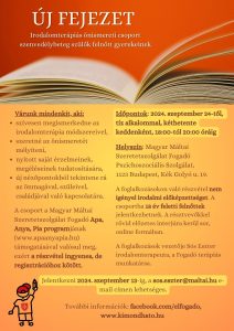 Irodalomterápiás csoport szenvedélybeteg szülők felnőtt gyerekeinek